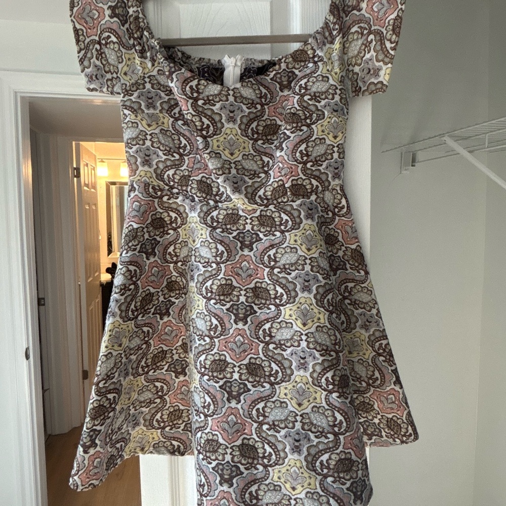 Elegant Multicolor Patterned Dress